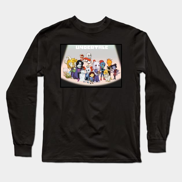 Undertale Group Shot Long Sleeve T-Shirt by JuditangeloZK